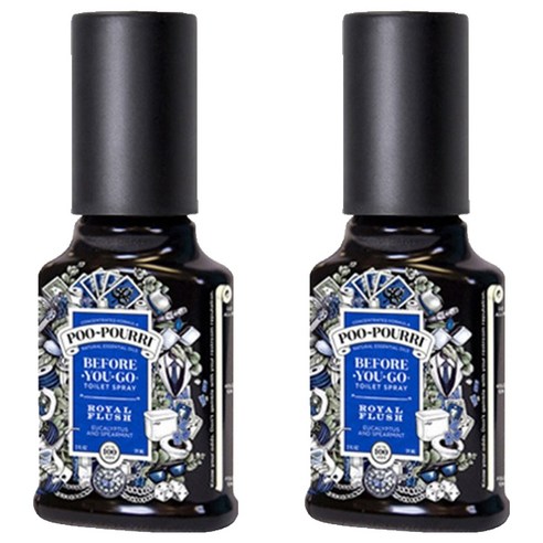 푸리 로열 플러쉬 화장실 탈취제 본품, 59ml, 2개