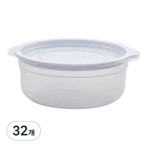 가쯔 심플쿡 냉동밥 전자렌지용기 라이트그레이, 32개, 600ml