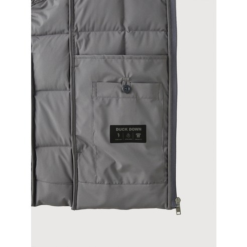 인디안 남성 경량 덕다운 소매 시보리 디테일