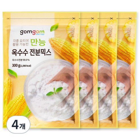 만능 옥수수 전분, 300g, 4개 - 전분 | 쿠팡