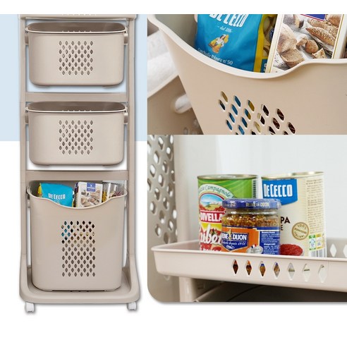 올유리빙 네추럴 빅스윙 빨래 바구니 후기 분석 - 바구니 내부 공간