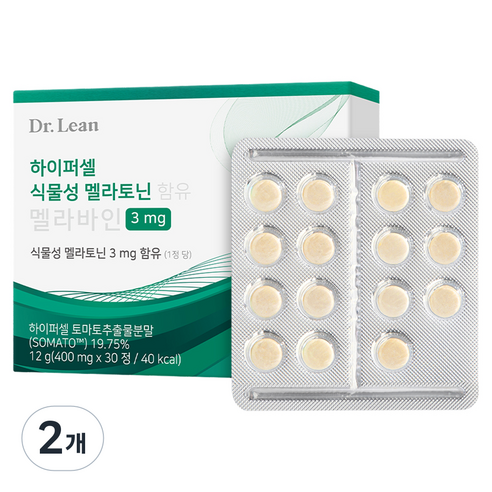 닥터린 하이퍼셀 식물성 멜라토닌 함유 멜라바인 12g, 2개, 30정