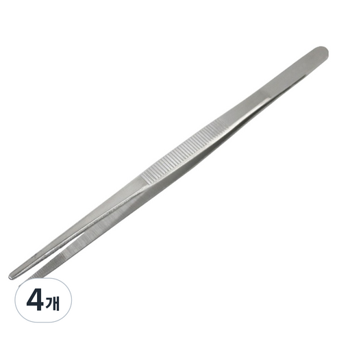 아미코 일반형 의료용 핀셋 18cm, 80272, 4개