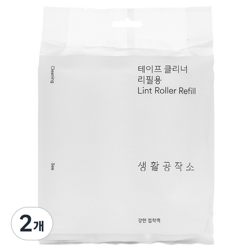 생활공작소 테이프 클리너 리필 3p, 2개