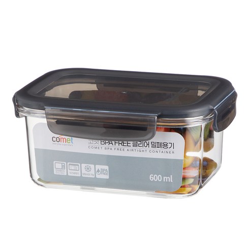 코멧 국내생산 BPA FREE 클리어 밀폐용기 이미지 4
