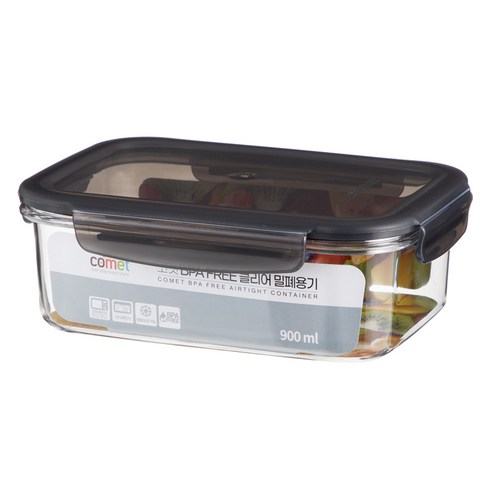 코멧 국내생산 BPA FREE 클리어 밀폐용기 900ml 실사용 후기 | 효과 있을까? - 상품 이미지 4