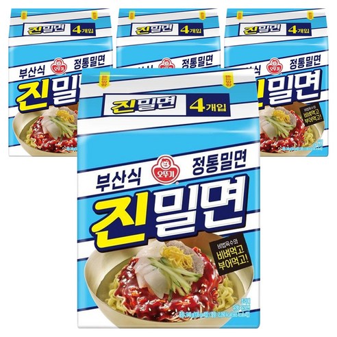 오뚜기 진밀면 135g, 16개