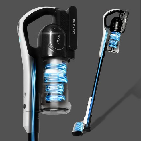 아이룸 스마트픽 무선청소기 W9 PRO 후기 분석 - 헤드 브러시 및 LED 라이트 상세