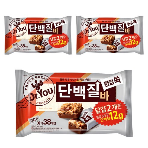닥터유 단백질바 한입쏙 380g, 3개 맛있게 먹은 솔직 후기 썸네일