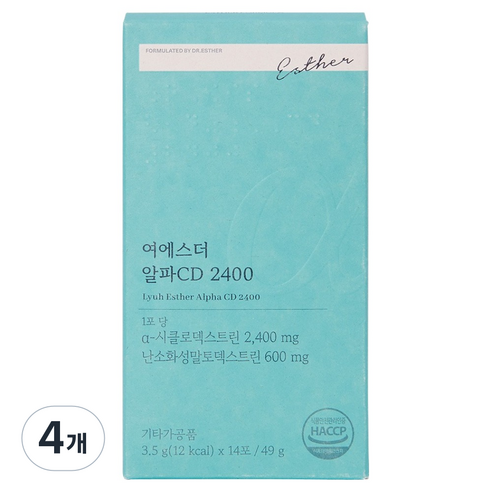 에스더포뮬러 여에스더 알파CD 2400 14p, 4개, 14회분