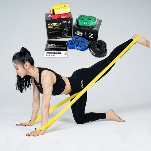 제로투히어로 하이브리드 모빌리티 밴드 5종 세트, YELLOW, RED, GREEN, BLUE, BLACK, 1세트
