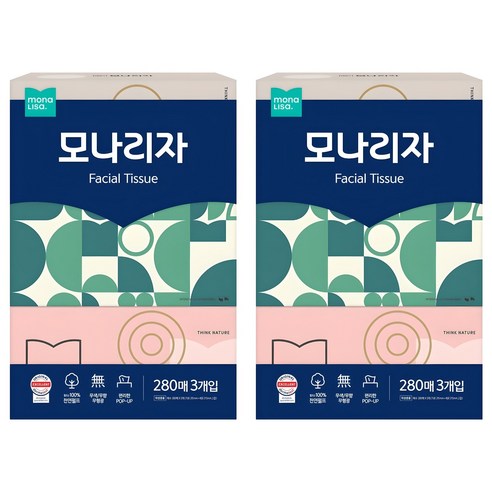 모나리자 천연펄프 미용티슈 2겹 280매, 6개 솔직 후기 | 실사용자 리뷰 분석 - 상품 이미지 1