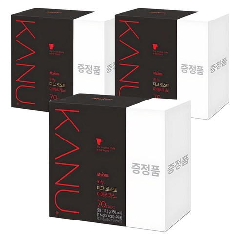 카누 다크로스트 아메리카노 원두커피스틱, 1.6g, 70개입, 3개
