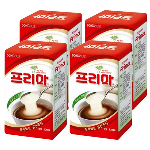 Frima 식물성크림 프리마 1.2kg × 1개입 × 4개, 1.2kg × 1개입 × 4개 섬네일