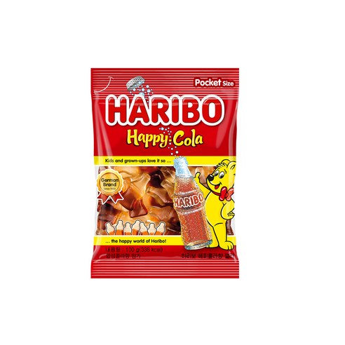 하리보 해피콜라 젤리, 100g, 1개