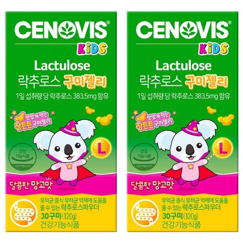 세노비스 유아용 락추로스 구미젤리 망고맛 120g 30정, 2개 맛있게 먹은 솔직 후기 썸네일