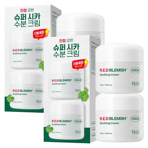 닥터지 레드 블레미쉬 시카 수딩 크림 듀오 기획세트, 100ml, 2개