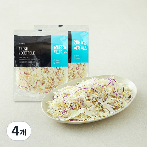 팜에이트 양배추와적채, 100g, 4개, 1개입