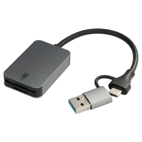주영 C타입 USB 3.0 울트라 멀티 고속 카드리더기 MSD/SD, 실버, 1개, JY-BE001A