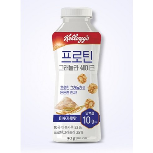 켈로그 프로틴 그래놀라 쉐이크 미숫가루맛 50g, 12개 솔직 후기 | 실사용자 리뷰 분석 - 상품 이미지 2