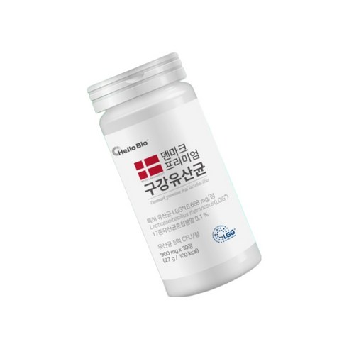 헬로바이오 덴마크 프리미엄 구강유산균 27g 30정, 1개 이미지 3