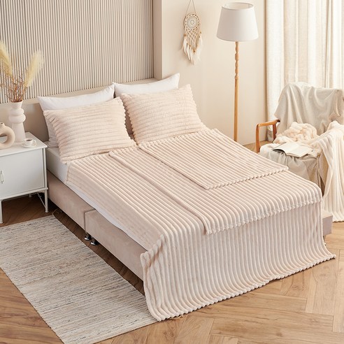 코멧 홈 코듀로이 극세사 담요 후기 분석 - 활용 예시 2