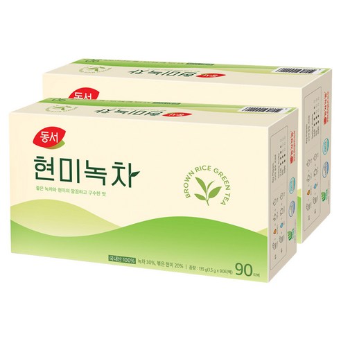 동서 현미녹차, 1.5g, 90개입, 2개