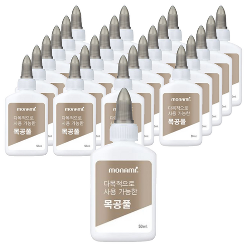 모나미 다목적으로 사용 가능한 목공풀, 24개, 50ml