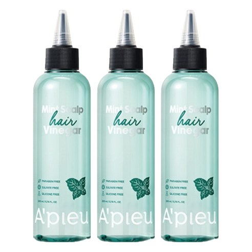 어퓨 민트 스칼프 헤어 식초, 200ml, 3개