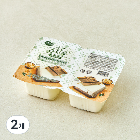 맑은물에 국산 촌두부, 2개, 300g
