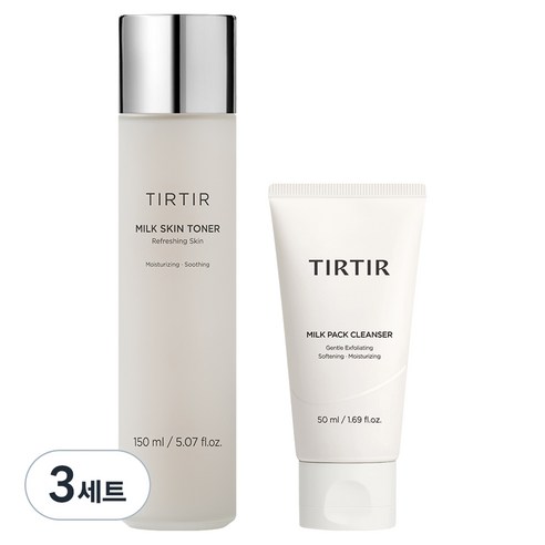 티르티르 밀크스킨토너 150ml + 밀크팩클렌저 50ml 세트 솔직 후기 | 피부 타입별 분석 썸네일