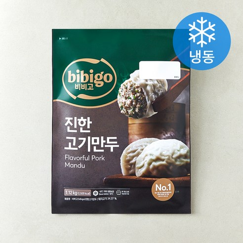 비비고 얇은피 진한 고기만두 (냉동), 1.12kg, 1개