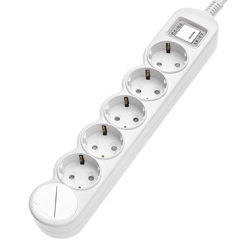에코파워탭 국내 제조 이동형멀티콘센트 + 안전커버 6구 EPM-L306SA, 40cm, 혼합색상, 1세트