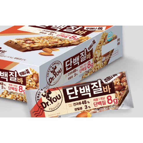 닥터유 주머니쏙 단백질바 34g, 24개 맛있게 먹은 솔직 후기 - 상품 이미지 2