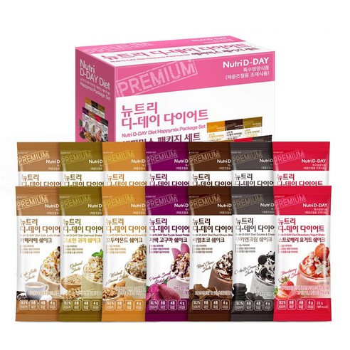 뉴트리디데이 다이어트 해피믹스 패키지 세트 350g, 1세트 맛있게 먹은 솔직 후기 썸네일