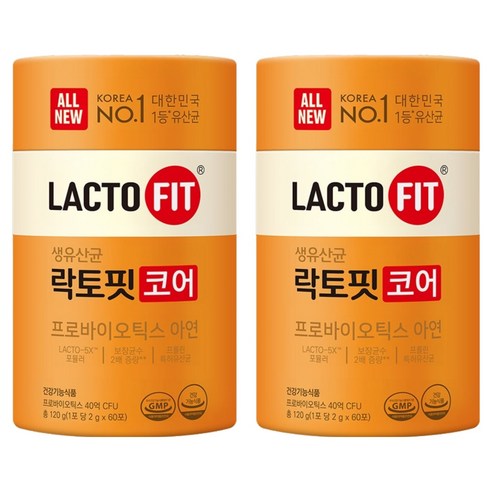 락토핏 코어 유산균 60p 120g, 2개 솔직 후기 | 실사용자 리뷰 분석 - 상품 이미지 1