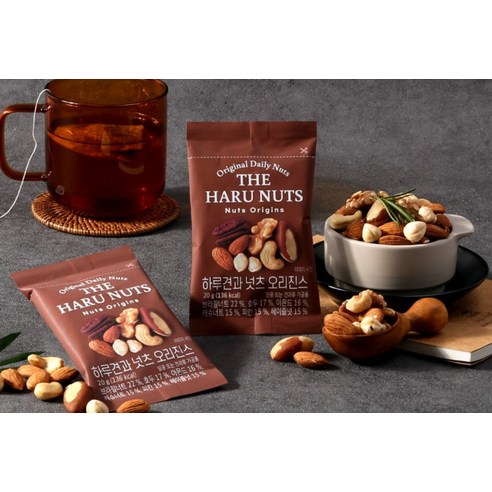 하루견과 넛츠 오리진스 믹스넛, 20g, 30개 후기 분석 - 실제 내용물 구성