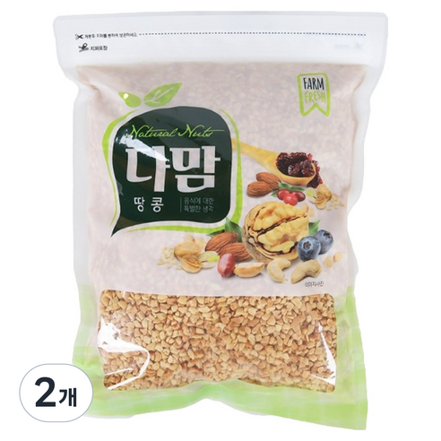 다맘 중국산 볶음땅콩분태, 1kg, 2개