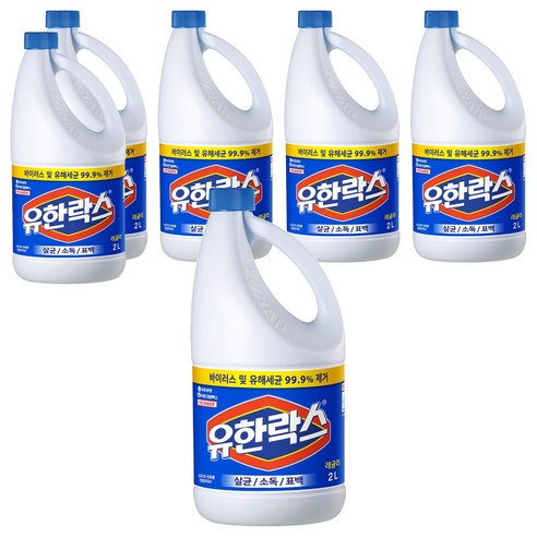 유한락스 레귤러, 2L, 6개