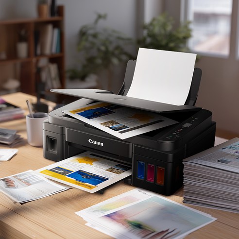캐논 무한 잉크젯 복합기 후기 분석 - 제품 전체 크기 체감