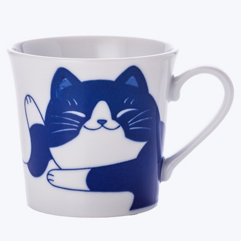 아이린도 고양이 머그컵, 파랑이, 1개