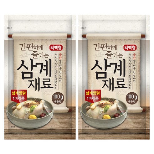 올바른상회 간편하게 즐기는 국산 티백형 삼계재료 100g, 2개 맛있게 먹은 솔직 후기 - 상품 이미지 1