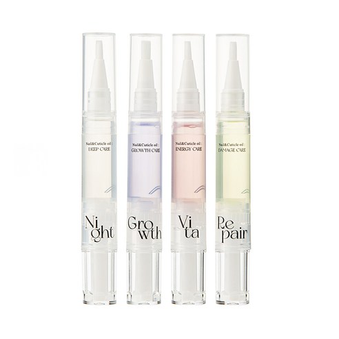 위드샨 네일 큐티클 오일펜 올케어 4ml x 4종 세트, 1세트, 단품