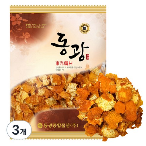 동광한방몰 제주도 진피 귤껍질 차, 100g, 3개