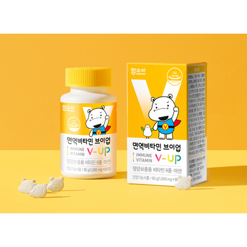 함소아 면역 비타민 브이업 1000mg 90정, 1개 이미지 2