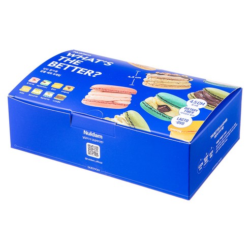 널담 마카롱의 다양한 8가지 맛 배열, 뚱카롱 선물 세트 이미지