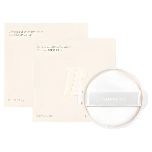 바닐라코 커버리셔스 얼티밋 화이트 쿠션 파운데이션 리필 14g, 19 라이트, 2개