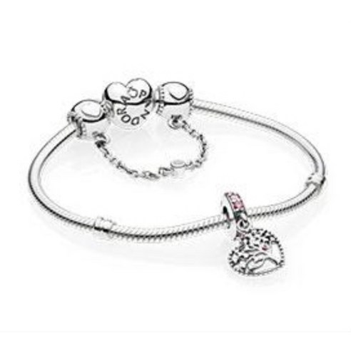 판도라 여성용 모멘츠 하트 클라습 브레이슬릿 590719 후기 분석 - 패키지 구성