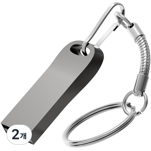 누아트 USB 메모리 매트블랙, 4GB, 2개
