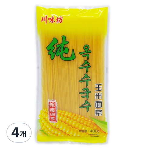 천미방 옥수수 국수, 400g, 4개